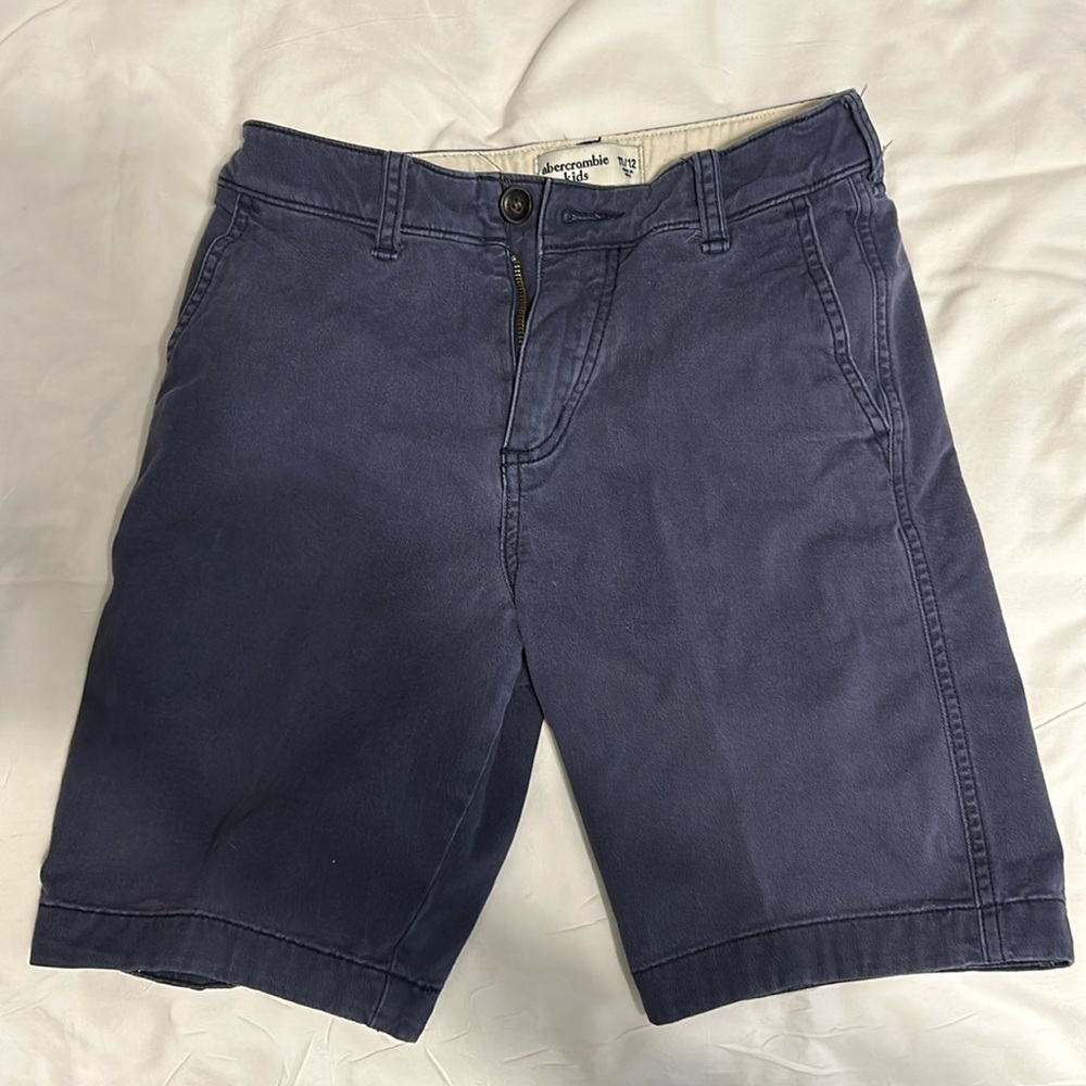Boys navy Abercrombie shorts